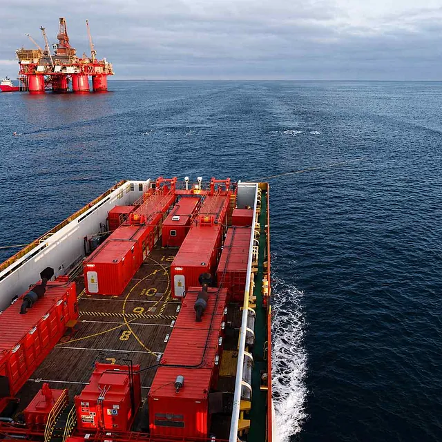 Siddis Sailor supply vessel during seismic operations